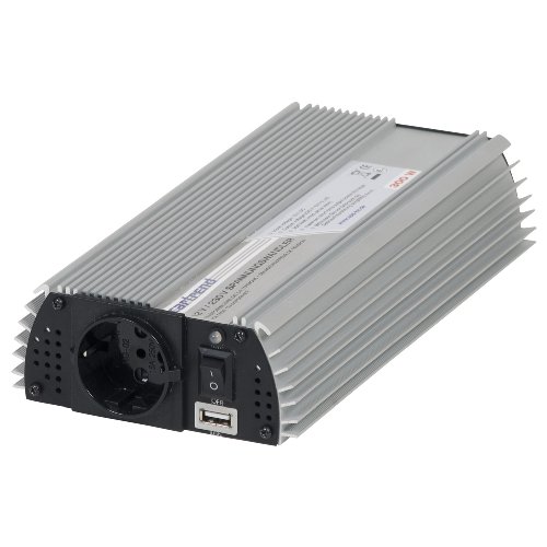 Cartrend 7740300 Spannungswandler 300 Watt, 12 Volt / 230 Volt mit USB Ladefunktion