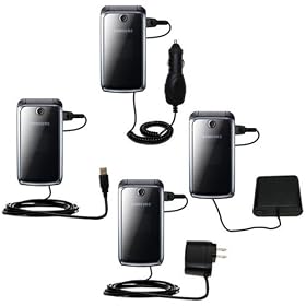 Road Warrior Kit for the Samsung SGH-M310 includes a Car and Wall Charger AND USB cable... by Gomadic for the SGH-M310