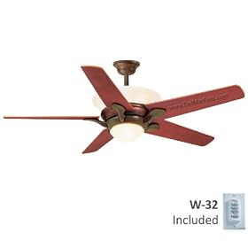 Casablanca 38DH32T 55" Bel Air Halo Weathered Copper Ceiling Fan w/ Light, Wall Ctrl & B618 Blades