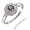 5MM Pink Rhodolite Ring In Sterling Silver 0.60 CT In Size 7 (Available In Sizes 5-9)