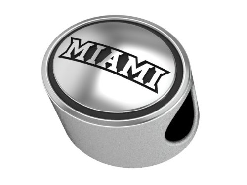 Miami of Ohio University Collegiate Bead Fits Most Pandora Style Bracelets Including Pandora, Chamilia, Biagi, Zable, Troll and More. High Quality Bead