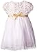 Blueberi Boulevard Girls' Soutache Sparkle Mesh Glitter Dress