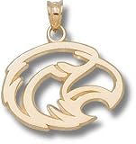 Southern Miss Golden Eagles Solid 10K Gold Eagle Head 5/8'' Pierced Pendant