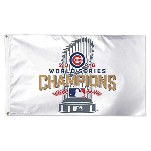 Chicago Cubs 2016 World Series Champions On-Field Locker Room Celebration Deluxe 3' x 5' Flag