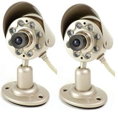 Best Price Q-See QSICC2PK Indoor Color CMOS Camera Kit with Night Vision and Audio (2-Pack)