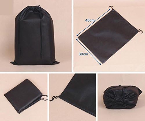 Liroyal Travel Shoe Bag Black (Set of 2)