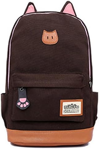 Kmlo Personalized Fashion Cat Double Shoulders Backpack Can Print Name
