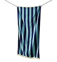 Navy & Aqua Beach Towel