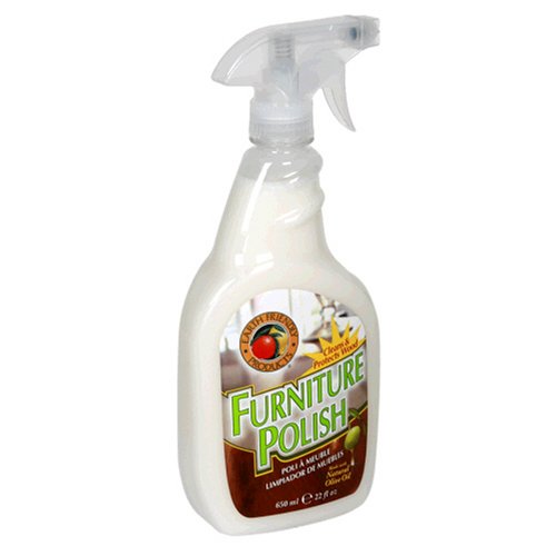 Earth Friendly Products Furniture Polish, Cleans and Protects Wood, Made with Olive Oil, 22 Ounces (Pack of 12)