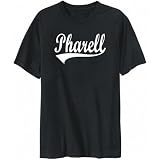 T-Shirt Mens Black  Pharell  Male Names