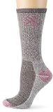 Browning Hosiery Women's Ladies Angora Boot Sock, 2 Pair Pack (Grey/Pink, Medium)