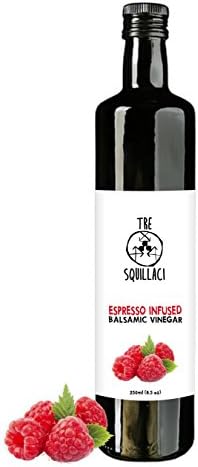 Gourmet Raspberry Infused Balsamic Vinegar Naturally Flavored in Italy 8.5 Fl Oz