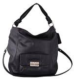 Coach Authentic Kristin Leather Convertible Hobo Black and Silver - Coach 14783BLK