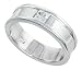 Gent's Perfect Quality Sterling Silver Brilliant Cut Cubic Zirconia Ring