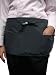 Chef Works FREV-BLK Black Reversible Waist Apron, 11-3/4-InchL by 21-InchW