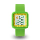Zerone Dazzled Green Yellow Swarovski Crystal Digital Watch