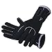 DIVE & SAIL Wetsuits Premium 3mm Neoprene Gloves, Black, Small