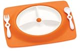 Skip Hop Mate Feeding Plate and Utensils - Orange