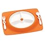 Skip Hop Mate Feeding Plate and Utensils - Orange