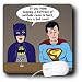 Search : Rich Diesslins Funny General Cartoons - Super Hero Parody with Batman and Superman at the bar - Mouse Pads