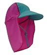 Ellie B UPF50+ Australian Legionnaires Sun Hat Bright Pink/Turquoise size Medium (approx. 2yr to 4yr)