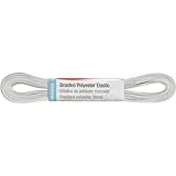 Singer Braided Elastic, White, 4-1/2-Yard by 1/2-Inch