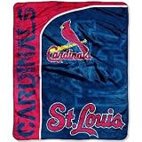 St Louis Cardinals 50" x 60" Micro Raschel Throw Polyester Binding Graphic Background Durability