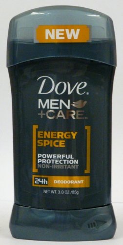 Dove Men + Care 24 Hour Deodorant, Energy Spice 3 Oz (Pack of 4)