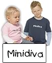 Baby / Kinder Langarmshirt mit Druck MINIDIVA (046.47)