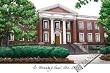 University of Akron Lithograph 14x10 Limited Edition Unframed Lithograph