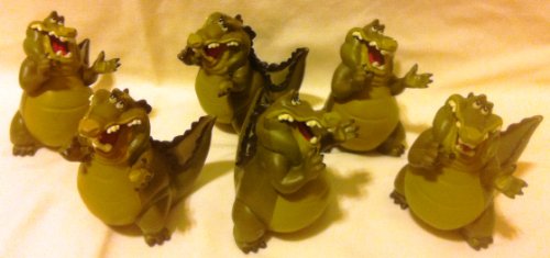  Disney the Princess and the Frog Party Favor Favors Give Aways Goody Bag Fillers Set of 6 Louis the Singing Alligator 3" Pvc Figures Toy