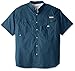 Columbia Sportswear Men's Bonehead Short Sleeve Shirt, Blue Heron, Medium