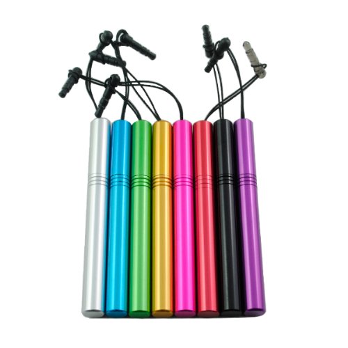 IC ICLOVER,Bundle of 8PCS Universal Capacitive Touch Screen Stylus Pen with Cap & Anti-dust Plug for All Touch Screen Devices-iPhone,iPad,Samsung,Sony,HTC,Motorola,Blackberry,Nokia,Kindle