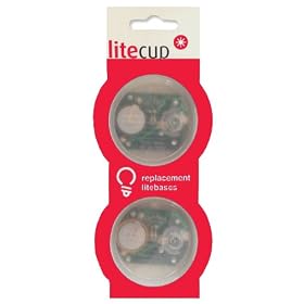 Litebase, red LED for Litecup (no spill/glow in the dark cup) - NEW!!!