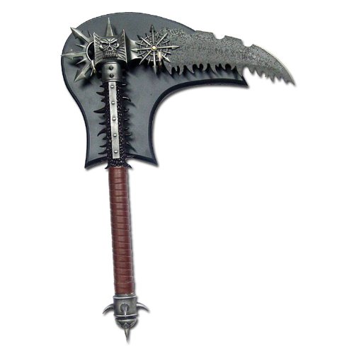 BladesUSA SW-8010 Fantasy Skull Axe with Plaque (2-Inch)
