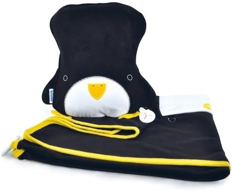 Trunki SnooziHedz Travel Pillow and Blanket - Pippin the Penguin (Black) by Trunki