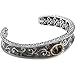 Sterling Silver and 14K Yellow Gold Amethyst Bracelet