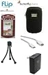 Ultimate Accessory Kit For the Pure Digital Flip MinoHD Camcorder 2nd Generation M2120 Kit Includes Slim Protective hard Case + HDMI Cables + Flip Power Adapter APA1B + Mini Tripod + More