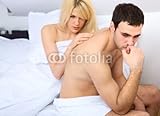 IMAGE OF Wallmonkeys Peel and Stick Wall Decals - End of a Young Couple in Bedroom, Focus on Male - 48