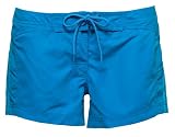 adidas Womens 3 Stripe Swim Shorts Pool/Cyan