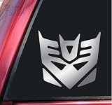 Transformers Decepticon Vinyl Decal Sticker - Shiny Chrome