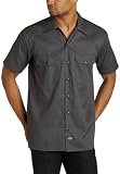 Dickies 1574 Short Sleeve Work Shirt Black XX-Large Tall