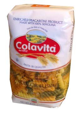 Tricolor Fusilli Pasta (Colavita) 1lb by Colavita