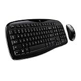 Logitech Wireless Desktop MK250 Ensemble Clavier + Souris sans fil Port USB Noirpar Logitech