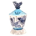 Blue Bird Dreidel Judaica