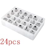 WMA 24pcs Icing Piping Nozzles Pastry...