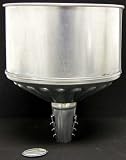 Lumax Galvanized Tractor Funnel with Locking Tabs and Screen, 8 Quart