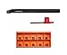 HHIP 4901-0033 Acme Thread Pitch Gage with 15 Blades, 29 Degree