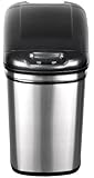 NST Nine Stars DZT-24-1 Infrared Touchless Automatic Motion Sensor Lid Open Trash Can, 6.3-Gallon