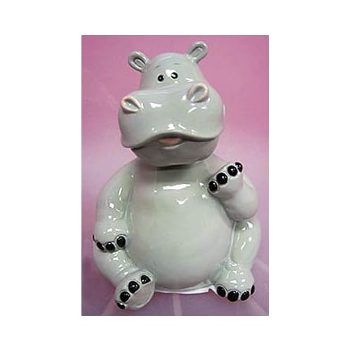 Bobble Head HIPPO Piggy Bank Funny